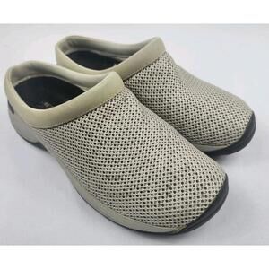 Merrell Womens 7 M Silver Mist Mules Slides Casual Comfort Slip On Flats Shoes